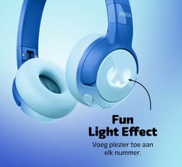 Fresh 'n Rebel Code Junior - Koptelefoon kind - Kinder koptelefoon - Draadloos (Bluetooth) & Bedraad – Inclusief Aux kabel (1m) - Wavy Water — thumbnail 7