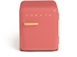 CREATE - Koelkast in retrostijl - Terracotta - Handvat Hout - FRIDGE RETRO 48L — thumbnail 1