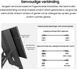 Blackview Table 9 Portable Monitor - 16 Inch Full HD Draagbare monitor - Draagbaar scherm met USB-C & HDMI - Plug & Play — thumbnail 11