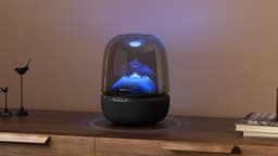 Harman Kardon Aura Studio 5 - Premium Bluetooth Design Speaker - 360° Geluid & Ambient Lighting - Draadloze Luidspreker met Subwoofer - Zwart — thumbnail 6