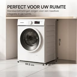 Heinner HWM-M7012SMD++ Wasmachine 7 kg – 1200 tpm – 15 Programma’s – Digitaal Display – 90°C Sterilisatieprogramma – Wit – 5 Jaar Garantie — thumbnail 9