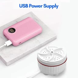 Draagbare Wasmachine USB Opladen Ultrasone Wasmachine Machine Fit Voor Wasserij Emmer Wastafel Badkamer Wastafel — thumbnail 3
