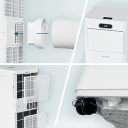Auronic Mobiele Airco - 7.000 BTU - 3-in-1 - Airconditioning met 2 Raamafdichtingskits - Ventilator - Ontvochtiger - Tot 20m² - Wit — thumbnail 10