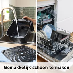 Bosch MAF671B0 Airfryer XXL - Serie 6 - 7,2L - Shake alarm - Kijkvenster - Warmhoudfunctie - 7 programma's - Tot 5 personen - Zwart — thumbnail 2