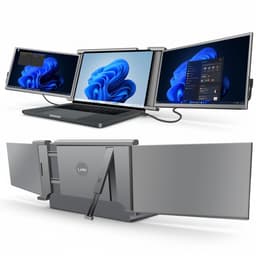 Triple Portable Monitor Expert 14" MultiCable - IPS Tri screen - Extra scherm laptop - Plug & Play - Incl. draagtas — thumbnail 1