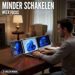 Triple Portable Monitor Expert 14" MultiCable - IPS Tri screen - Extra scherm laptop - Plug & Play - Incl. draagtas — thumbnail 6