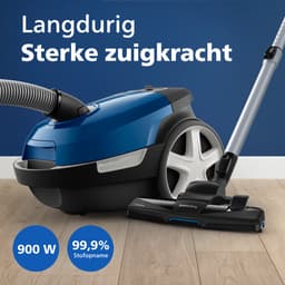 Philips Stofzuiger met Zak Performer Compact XD3110/09 - Lang Snoer - Alle Vloertypen - TriActive mondstuk - Incl 2 Extra Mondstukken - Blauw — thumbnail 3