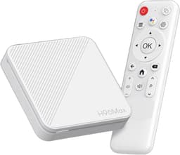 Smart TV Box - Mediabox Android - Streaming Content - Wifi 6 Connectiviteit - 9x9x2 cm - Zwart — thumbnail 1