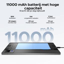 DOOGEE U13 VIP - Android Tablet - Gaming tablet - 32GB RAN + 256GB ROM /2TB - 13 inch - 11000mAh - Vier speakers -13MP + 5MP camera - 2.4G+5G Wifi - Bluetooth 5.0 - Face ID - met toetsenbord/gamepad/muis — thumbnail 12