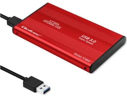 Qoltec Externe Harde Schijf Behuizing HDD/SSD 2.5'' SATA3 | USB 3.0 | Rood. — thumbnail 13
