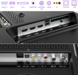 TuTu VIDAA Smart TV - LED Full HD - 25 inch/64 cm - Frameless Design - Tripple Tuner DVB-T/T2/S/S2/C - HDMI x3, USB x2, CI+ - Streaming apps - Hotel Mode - TUV25FQ1B — thumbnail 4