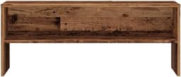 TV-kast 100 cm - Gesneden hout in oude houtkleur - Ruime opbergruimte voor woonkamer en slaapkamer — thumbnail 2