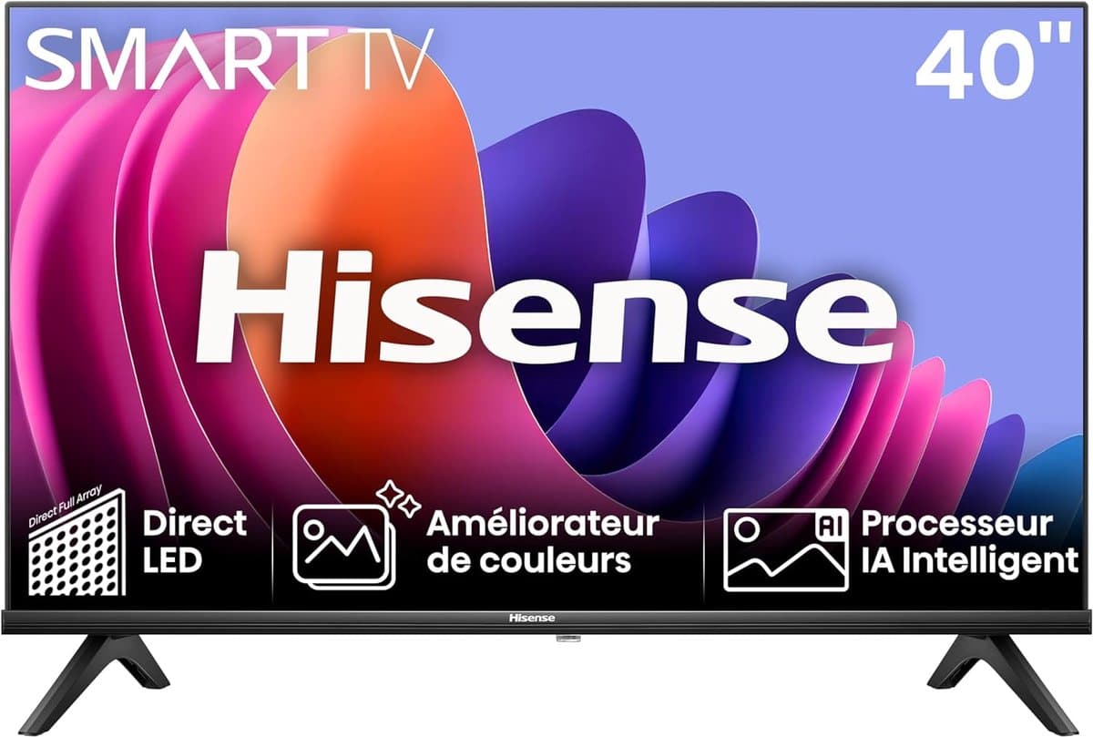 Smart TV - Full HD Televisie - Thuisentertainment - Dolby Audio - 40 Inch - Zwart — afbeelding 1