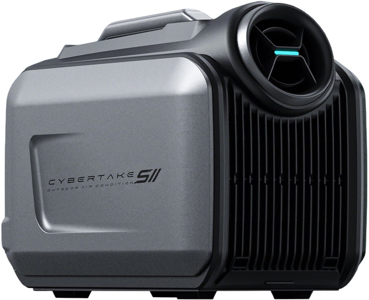 Draagbare buitenairco CYBERTAKE- 5100BTU - Mobiele Airconditioner met Verwarming 6100BTU - Camping Airco 12V 24V 48V - Stil ≤55dB - Caravan Airco met App & Afstandsbediening - Energiezuinig ECO Mode - 480x260x356mm - Outdoor Koeler — afbeelding 1