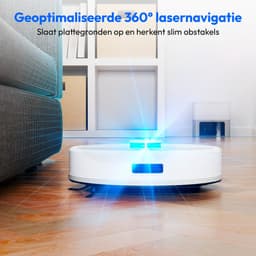 MEDION Robotstofzuiger met afzuigstation en dweilfunctie X22 SW+ (lasernavigatie, 5.000 Pa, 2-in-1, nauwkeurige mapping, no-go zones, meerdere etages, MD 100021) grijs — thumbnail 4