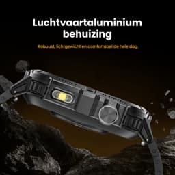 Maoo FORGE GPS Square - GPS Smartwatch Heren - Sporthorloge - 3 Bandjes - Stappenteller - Hartslagmeter - Slaapmonitor - Belfunctie - LED Zaklamp - Multisport - Geschikt voor Android en iOS - Gun Metal Blue — thumbnail 11