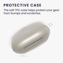 kwmobile Earphones Case for Beats Powerbeats Pro 2 Case - Clear TPU Silicone Earbuds Cover - Transparent — thumbnail 5