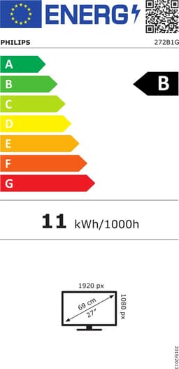 Philips Monitor B-Line 272B1G - Full HD IPS Monitor - Powersensor - Energiezuinig - 75 Hz - 27 inch — thumbnail 6