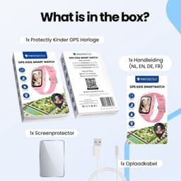 Protectly® GPS Horloge Kind Met Simkaart - SOS-Knop - Smartwatch Kinderen - Smartwatch Kind - GPS Tracker Kind - 4G - Videobellen - HD Camera - Whatsapp en SMS - Elke polsmaat - Incl. Simkaart — thumbnail 9