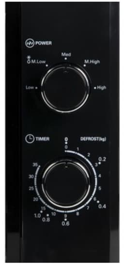 DOMO DO2520 - Solo Magnetron - Microgolfoven Solo - Zwart - 20L - 800W — thumbnail 10