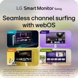 LG Swing 32U889SA - 4K Smart Touchscreen Monitor - TV - Met verrijdbare standaard - Apple AirPlay - WebOs Apps - Wi-Fi - Bluetooth — thumbnail 8