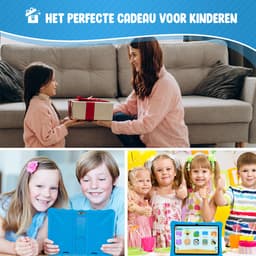 ZINLY® Kindertablet XL - Tablet - 10 inch - 5000 mAh batterij - Android 10.0 - Langdurig gebruik - Kids Proof - Kinder tablet voor kinderen vanaf 3 jaar - Incl beschermhoes & Ouderlijk Toezicht App - Blauw — thumbnail 4