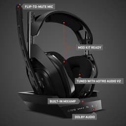 Logitech G ASTRO A50 - Draadloze Gaming Headset - PC, PS4 - Zwart — thumbnail 14