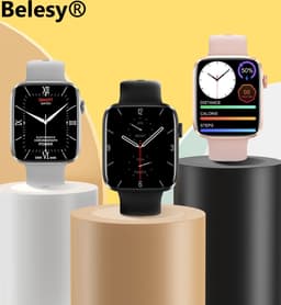Belesy® DATURA - Smartwatch Heren – Smartwatch Dames - Horloge – Stappenteller – Calorieën - Hartslag – Sporten – Bel functie - Je eigen foto als wijzerplaat - Kleurenscherm - Full Touch – Goud – Milanees - Moederdag — thumbnail 9