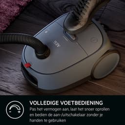 AEG AB61A4DB Animal 6000 - Stofzuiger met zak - Parketborstel - Dierenhaar - Turboborstel - Hepa filtratie - Vacuum cleaner - Alle vloertypen - 650 watt - Lang snoer 12m bereik - Blauw - Compact design - 3 extra accessoires — thumbnail 11