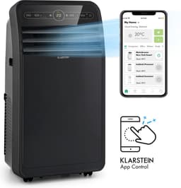 Klarstein mobiele airconditioner met luchtafvoerslang, 4-in-1 airconditioner met ventilator, luchtontvochtiger & nachtmodus, kleine & draagbare airconditioner voor thuis & op kantoor, app-bediening, 12000 BTU,1 kW voor 59 m² - Afstandsbediening — thumbnail 22