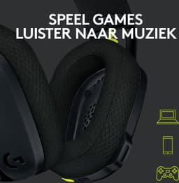 Logitech G435 LIGHTSPEED - Draadloze Gaming Headset - Bluetooth - PC, Mobile - Zwart — thumbnail 22