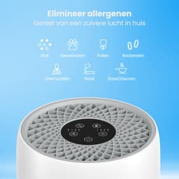 Auronic Luchtreiniger Compact met HEPA 13 Filter, Ionisator en Koolstoffilter - Ruimtes tot 30m² - CADR-waarde van 150m³/u - Air Purifier - Wit — thumbnail 3