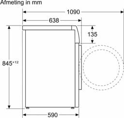 Siemens iQ700 WG54B204FG wasmachine Voorbelading 10 kg 1400 RPM Wit — thumbnail 6
