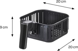 Inventum GF350HLDB - Airfryer - Hetelucht friteuse - 3,5 liter - 8 automatische programma's - 80 tot 200 graden - 1500 watt - Zwart — thumbnail 3