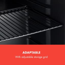 Klarstein PopLife Drankenkoeler - Minibar, Retro Koelkast, 0-10°C, slechts 39 dB, 48 L, milieuvriendelijk, dubbelwandige deur, retro design, rood — thumbnail 5