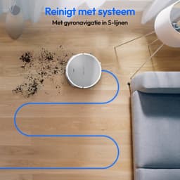 MEDION robotstofzuiger met dweilfunctie en systematische navigatie E35 SW (2000Pa zuigkracht, gyro-navigatie in systematische S-lijnen, 2 zijborstels en wandsensor) — thumbnail 3