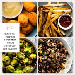 Perow Accessoires voor heteluchtfriteuse - Airfryer Accessoires - Geschikt voor XL en XXL - Complete Set - ø 20 cm — thumbnail 7