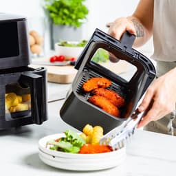 GreenPan - Bistro dubbele airfryer - 4L+4L - 9 programma's - Digitaal Led Display - Automatisch Uitschakelen - zwart - PFAS-vrij — thumbnail 9