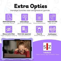 Bosstony Snelle Kids Tablet 10 inch - Ouderlijk Toezicht - 6000mAh Batterij - Android 13 - Incl Beschermpakket - Kindertablet vanaf 3 jaar - Tablet Kinderen — thumbnail 8
