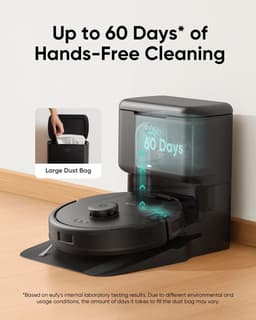 eufy Clean L60 Hybrid SES Robotstofzuiger met dweilfunctie en Vervangingssets - Robot Vacuum - 5.000 Pa Zuigkracht, Met automatisch leegstation, Bestuurbaar via smartphone — thumbnail 2