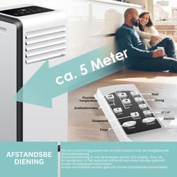 ApexArte® Mobiele Airco - Airconditioning - Ventilatoren - Airco Zonder Afvoerslang - Wit en Zwart — thumbnail 3