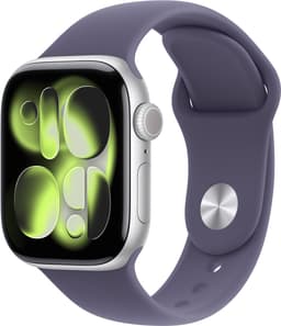 Apple Watch 11 - Wifi - 42mm - Zilverkleurig Aluminium Case with Purple Fog Sport Band - S/M — thumbnail 3