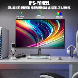 Zyrex® Gaming Monitor 240hz - Gaming Monitor -Zwart - ‎‎19cm x 55cm x 42cm — thumbnail 2