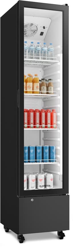 Klarstein Drankkoeler GrandCooler commerciële koelkast 220 L – met LED-verlichting (wit/blauw), instelbare temperatuur 0–10 °C, 4 planken - Drankenkoelkast - voor Bar - Thermostaat - Drankkoelkast - Drankenkoeler - Beverage Cooler — thumbnail 7