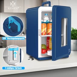 KESSER® Tafelmodel Koelkast 15 Liter AC DC 220-240V en 12V - Mini Koelkast Vrijstaand met Verwarmingsfunctie - Koelbox ideaal voor Auto en camperen - — thumbnail 4