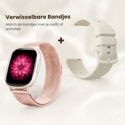 Avalue Smartwatch Dames & Heren - 1,8" AMOLED - Bluetooth Bellen - Hartslag & Bloedzuurstof - Slaaptracker - - Meerdere Sportmodi - Geschikt voor Android en iOS - Rose Gold en Wit — thumbnail 11