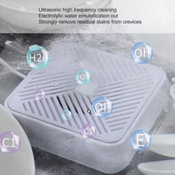 Mini Vaatwasser - Ultrasoon Apparaat - Snel Servies Reinigen - Draagbaar Ontwerp - Compact Formaat - Wit — thumbnail 11