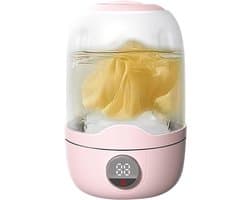 Mini Wasmachine - Draagbare Wasmachine - Kleine Was - Automatische Bedrijfsmodus - 1.1L Capaciteit - Roze
