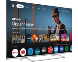 STRONG - TV 55" (139 cm) SRT55UG8773C QLED - Smart Google TV 4K UHD - Chromecast - Google Assistant - Dolby ATMOS - Doly Vision - Quantun dot colors - Drievoudige tuners - Wifi - Bluetooth - Port Ethernet - 4xHDMI + 2xUSB - NETFLIX