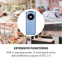 Klarstein mobiele airconditioner met luchtafvoerslang, 5-in-1 airconditioner, ventilator, luchtontvochtiger, luchtreiniger & nachtmodus, app-bediening, kleine & draagbare airconditioner voor thuis & op kantoor, 7000 BTU,9 kW voor 42 m² 48 dB — thumbnail 17